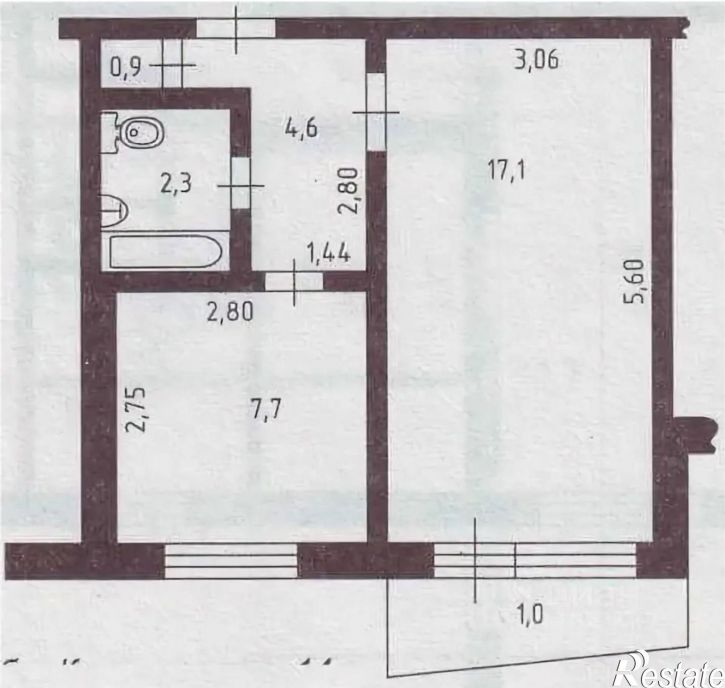 1-комн квартира ул Свердлова, 25,  д. 25