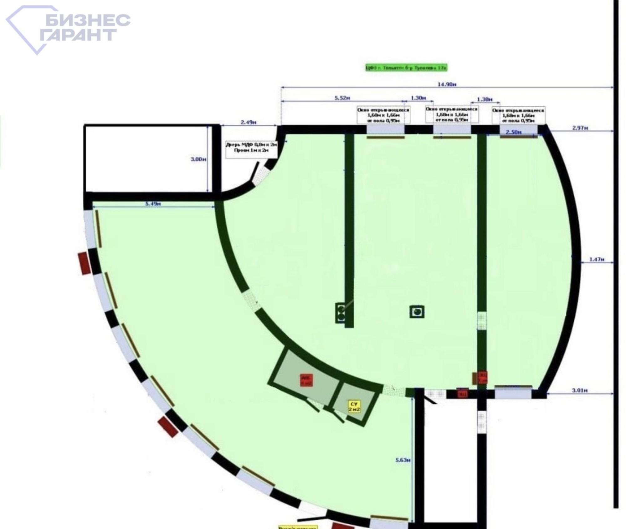 Купить помещение свободного назначения за 20 124 000 рублей на Туполева бульвар, 17а