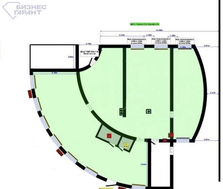 Помещение свободного назначения Туполева бульвар, 17а