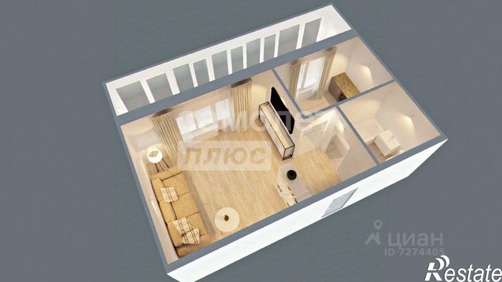 1-комн квартира улица 70 лет Октября, 13,  д. 13