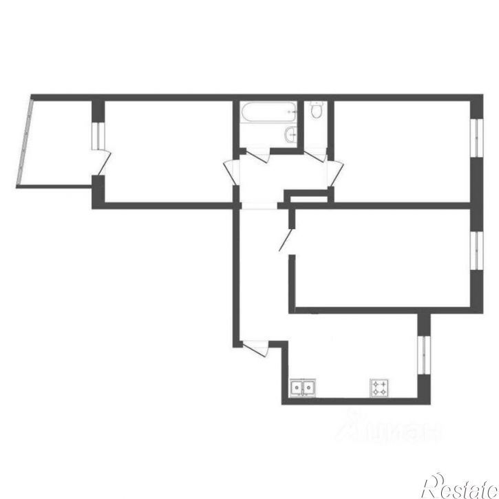 3-комн квартира улица Мурысева, 81,  д. 81