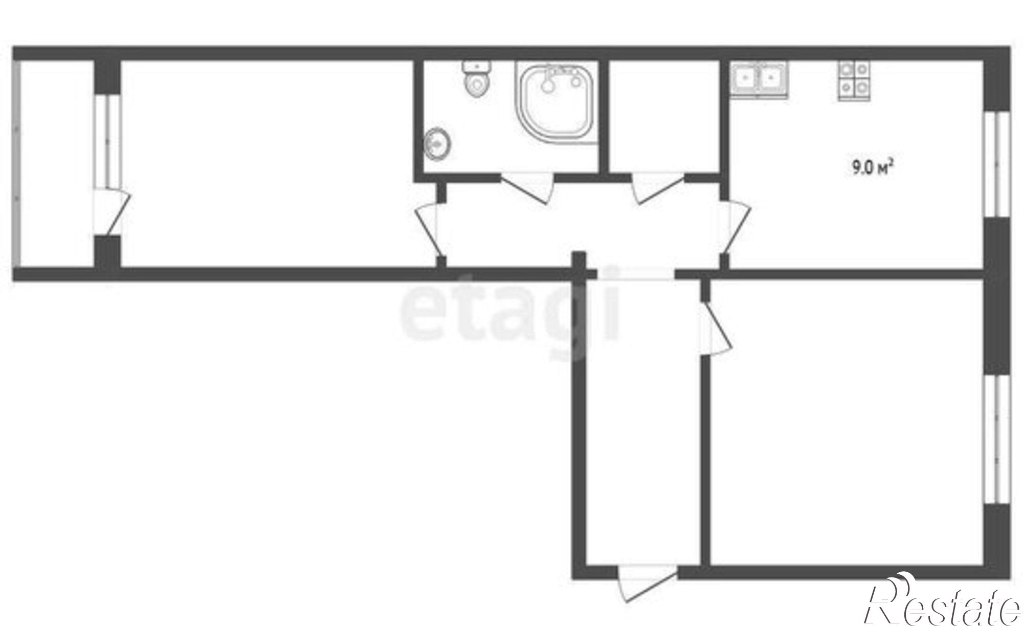Купить квартиру за 5 600 000 рублей на ул 40 лет Победы, 24