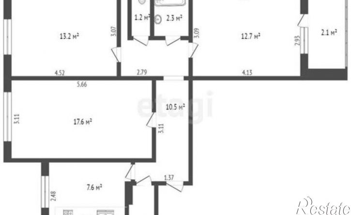 3-комн квартира ул Автостроителей, 25,  д. 25