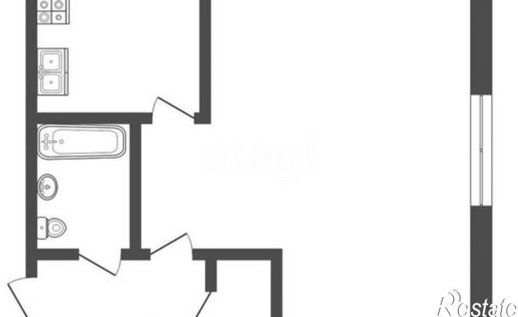 1-комн квартира ул Александра Кудашева, 96,  д. 96