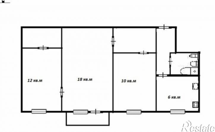 3-комн квартира улица Голосова, 79,  д. 79