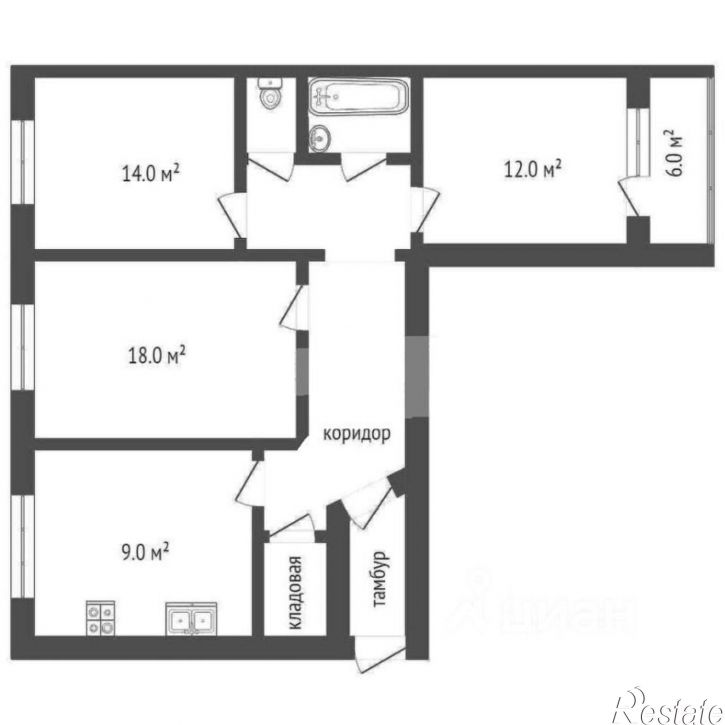 3-комн квартира Южное шоссе, 35,  д. 35