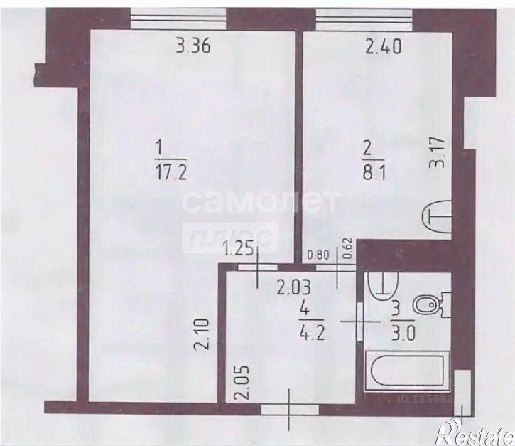 1-комн квартира б-р Космонавтов, 4,  д. 4