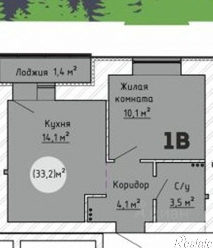 1-комн квартира в новом доме ул 40 лет Победы, 51М,  д. 51М