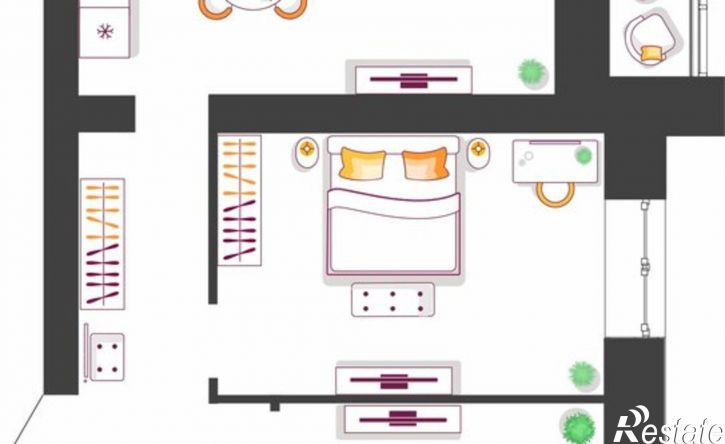2-комн квартира в новом доме ул Ботаническая, 21В,  д. 21В