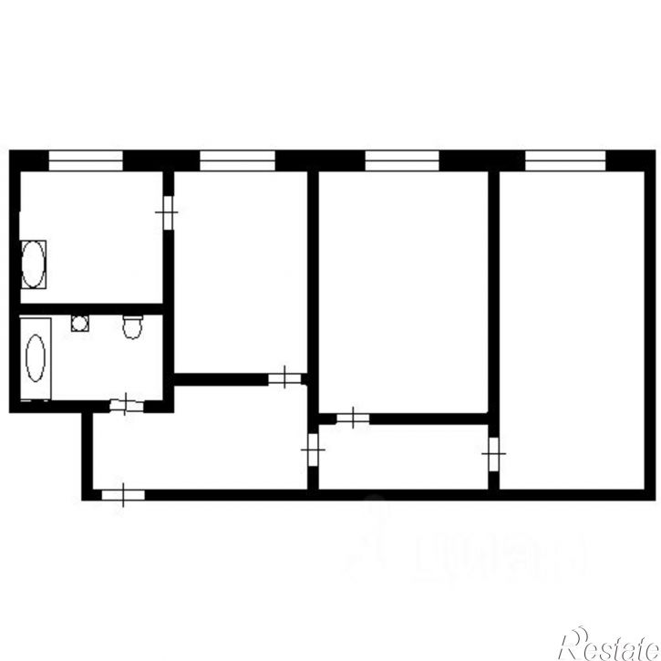 3-комн квартира ул Мира, 54Б,  д. 54Б