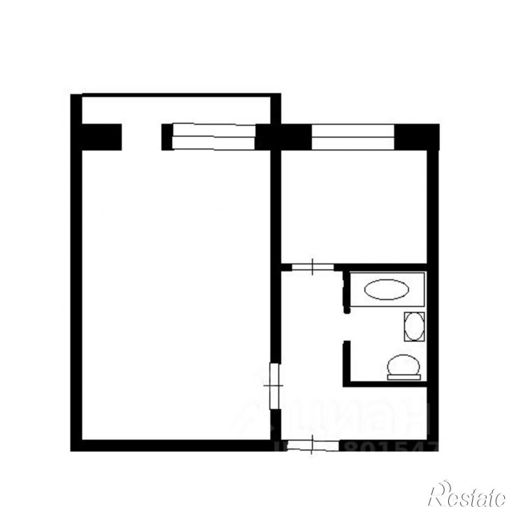 1-комн квартира Ленинский пр-кт, 24,  д. 24