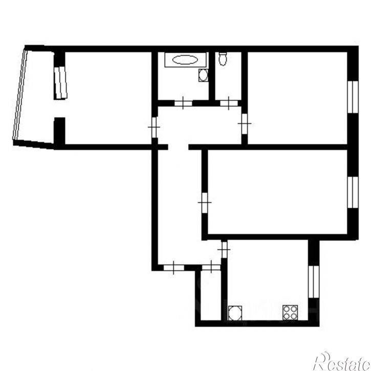 3-комн квартира ул Ярославская, 17,  д. 17