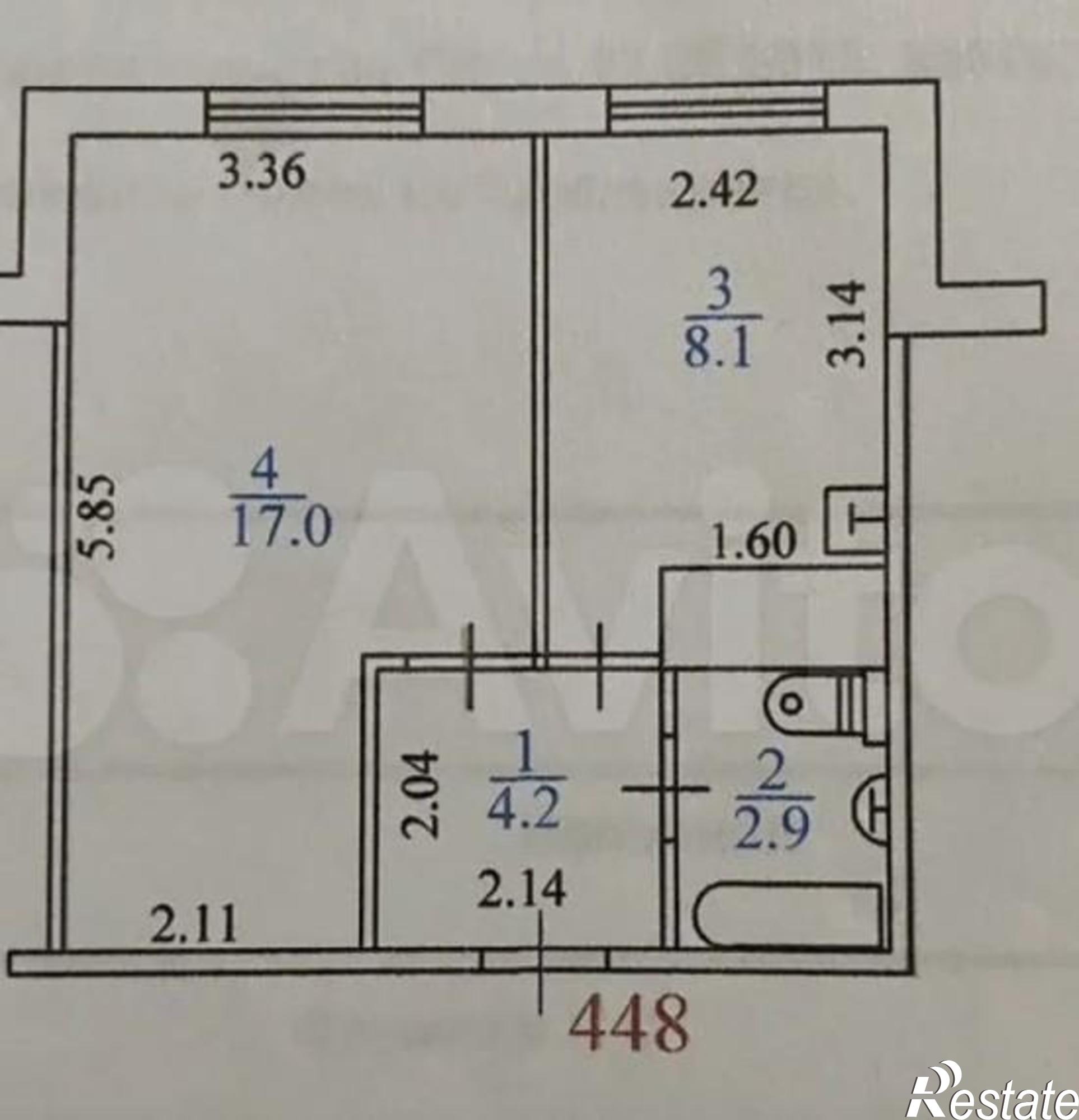 Купить квартиру за 4 820 000 рублей на Фрунзе, 31