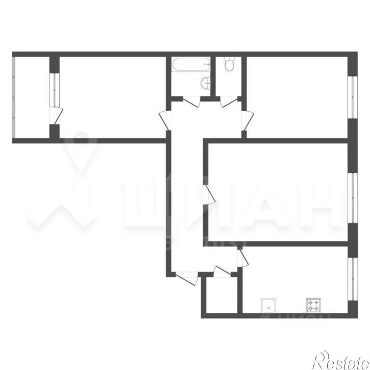 3-комн квартира ул Голосова, 105,  д. 105