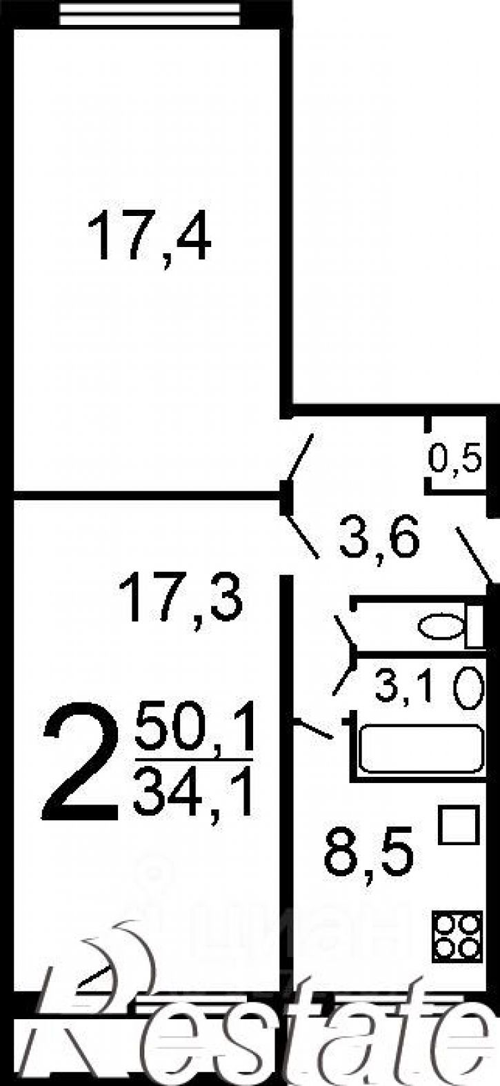 2-комн квартира бульвар Будённого, 5,  д. 5
